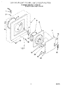 Part Location Diagram of WP3406108 Whirlpool Dryer Door Switch