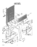 UNIT Diagram and Parts List for ET18XKXSW00  Whirlpool Refrigerator