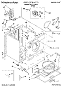 SECTION Diagram and Parts List for KEYL517BWH2  KitchenAid Dryer