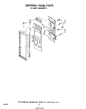 CONTROL PANEL Diagram and Parts List for MW8550XL0  Whirlpool Microwave