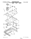 COOKTOP Diagram and Parts List for KEDT207YBL1  KitchenAid Range