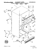 CABINET Diagram and Parts List for KTLS22QDWH01  KitchenAid Refrigerator