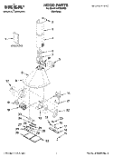 HOOD PARTS Diagram and Parts List for IH7302RS0  Whirlpool Range Hood