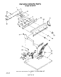 SECTION Diagram and Parts List for TEDL600WW0  Whirlpool Dryer