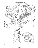 ICE MAKER Diagram and Parts List for ET14JMXMWR0  Whirlpool Refrigerator