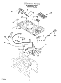 INTERIOR Diagram and Parts List for GH7155XHS1  Whirlpool Microwave