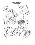 UPPER UNIT, LIT/OPTIONAL Diagram and Parts List for KSSS42DWX01  KitchenAid Refrigerator