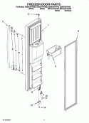 FREEZER DOOR PARTS Diagram and Parts List for GS5SVAXVB00  Whirlpool Refrigerator