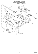 MANIFOLD Diagram and Parts List for SF314PEAN0  Whirlpool Range