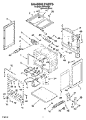 CHASSIS PARTS Diagram and Parts List for FES326RD0  Roper Range
