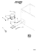 UNIT PARTS Diagram and Parts List for EH050FXMQ01  Whirlpool Freezer