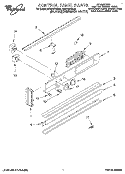 CONTROL PANEL, LITERATURE Diagram and Parts List for RB270PXBB0  Whirlpool Wall Oven