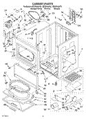 SECTION Diagram and Parts List for GEW9868KT1  Whirlpool Dryer