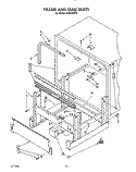 FRAME AND TANK Diagram and Parts List for KUDC220T2  KitchenAid Dishwasher