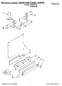 DOOR AND PANEL PARTS Diagram and Parts List for KUDS03FTPA3  KitchenAid Dishwasher