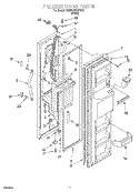 FREEZER DOOR Diagram and Parts List for 7MED20TQFW00  Whirlpool Refrigerator