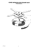 LOWER WASHARM AND STRAINER Diagram and Parts List for KPDC610S1  KitchenAid Dishwasher