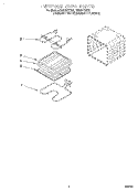INTERNAL OVEN Diagram and Parts List for RS675PXEZ0  Whirlpool Range