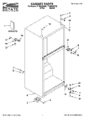 CABINET PARTS Diagram and Parts List for TT16DKXSQ02  Estate Refrigerator