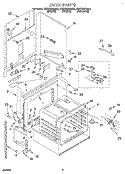 OVEN, LITERATURE Diagram and Parts List for KDDT207BBL5  KitchenAid Range