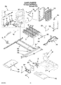 UNIT PARTS Diagram and Parts List for ED2FHEXSL01  Whirlpool Refrigerator