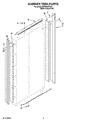 Part Location Diagram of 2313960S Whirlpool TRIM-CABNT