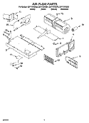 AIR FLOW PARTS Diagram and Parts List for MH1150XMQ4  Whirlpool Microwave