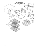 OVEN Diagram and Parts List for KERS507YAL4  KitchenAid Range