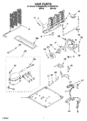 UNIT PARTS Diagram and Parts List for ET8RHMXKT03  Whirlpool Refrigerator