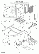 UNIT PARTS Diagram and Parts List for ED5KVEXVQ00  Whirlpool Refrigerator