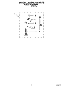 MISCELLANEOUS  PARTS, OPTIONAL PARTS (NOT INCLUDED) Diagram and Parts List for 7MLSC9900PW1  Whirlpool Washer