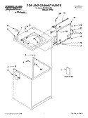 TOP AND CABINET, LITERATURE Diagram and Parts List for SAWS800JQ2  Whirlpool Washer