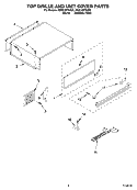 TOP GRILLE AND UNIT COVER PARTS Diagram and Parts List for KSSC48FKS02  KitchenAid Refrigerator