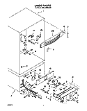 LINER Diagram and Parts List for KBLC36MHS00  KitchenAid Refrigerator