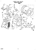 Part Location Diagram of 686215 Whirlpool LINT CHUTE ASSEMBLY