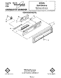 CONSOLE Diagram and Parts List for DU9700XR6  Whirlpool Dishwasher