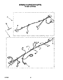 WIRING HARNESS Diagram and Parts List for LCR5244AN0  Whirlpool Washer