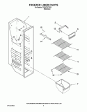FREEZER LINER PARTS Diagram and Parts List for CS22CFXTS03  Crosley Refrigerator