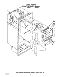 LINER Diagram and Parts List for RT18AKXZW00  Roper Refrigerator