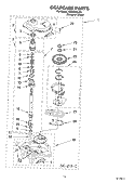 GEARCASE Diagram and Parts List for LSR5232LQ0  Whirlpool Washer