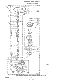 GEARCASE Diagram and Parts List for LA7000XSW0  Whirlpool Washer