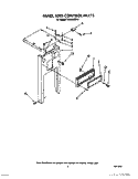Part Location Diagram of 4154202 Whirlpool Panel, Front Frame