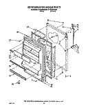 REFRIGERATOR DOOR Diagram and Parts List for ET18HMXXN00  Whirlpool Refrigerator