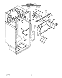 LINER Diagram and Parts List for KTRS20KXAL20  KitchenAid Refrigerator