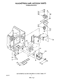 MAGNETRON AND AIR FLOW Diagram and Parts List for MW8900XS3  Whirlpool Microwave