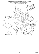 MAGNETRON AND AIR FLOW, LITERATURE Diagram and Parts List for MH7115XBZ0  Whirlpool Microwave