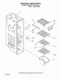 FREEZER LINER PARTS Diagram and Parts List for ID5HHEXVS01  Whirlpool Refrigerator