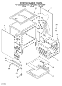 OVEN CHASSIS Diagram and Parts List for KGRT600HBT5  KitchenAid Range