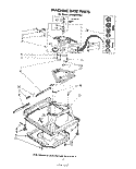MACHINE BASE Diagram and Parts List for LA5600XPW3  Whirlpool Washer