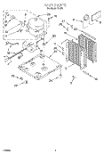 UNIT, LIT/OPTIONAL Diagram and Parts List for D40B0  Whirlpool Dehumidifier